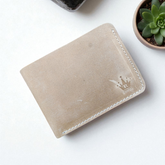 Royal Force Prestige Genuine Leather Crazy Skin Beige Wallet With Luxury Gift Box