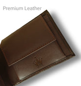 ROYAL FORCE Brown Men's Cobra Slim Wallet With AUSTIN RFID Blocking Bifold Credit Card Holder With Luxury Gift Box