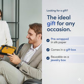 ROYAL FORCE Black Men's Cobra Slim Wallet With AUSTIN RFID Blocking Bifold Credit Card Holder With Luxury Gift Box