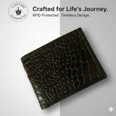 ROYAL FORCE Black Men's Cobra Slim Wallet With AUSTIN RFID Blocking Bifold Credit Card Holder With Luxury Gift Box