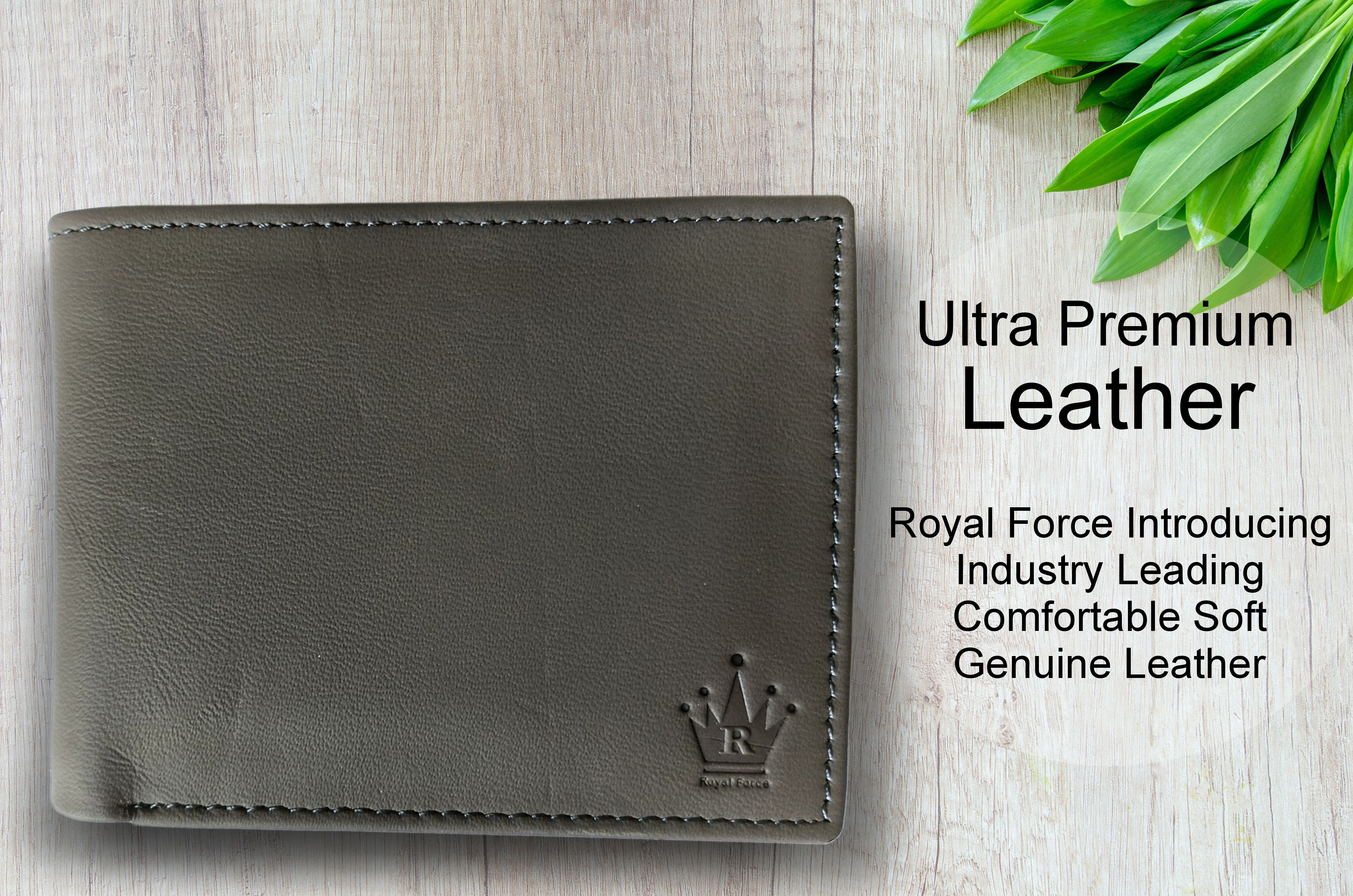 Royal Force Ultra Soft Genuine Leather Wallet Shadow Grey