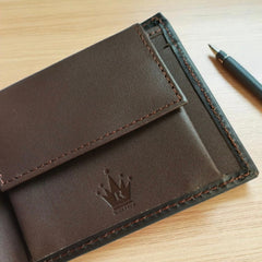 ROYAL FORCE Brown Men's Xenzia Slim Wallet With  AUSTIN RFID Blocking Bifold Credit Card Holder With Gift Box
