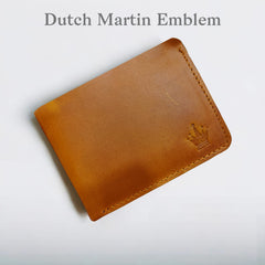Royal Force Ultra Slim Oil Pull Up Genuine Leather Wallet Vintage Brown