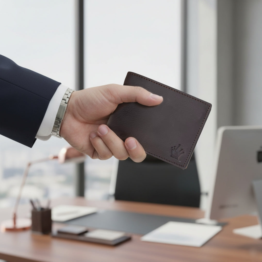 Royal Force Ultra Soft Genuine Leather Wallet Brown With Luxury Gift Box