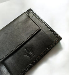 ROYAL FORCE Black Men's Croco Slim Wallet With  AUSTIN RFID Blocking Bifold Credit Card Holder With Gift Box