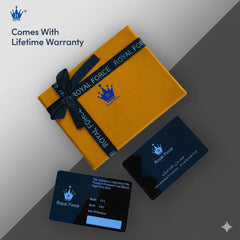 Royal Force Parliament Men's Wallet | RFID Blocking Leather Minimalist Wallet |  Caramel Wallet for Men