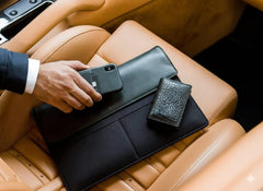 ROYAL FORCE Black Men's Cobra Slim Wallet With  AUSTIN RFID Blocking Bifold Credit Card Holder With Gift Box