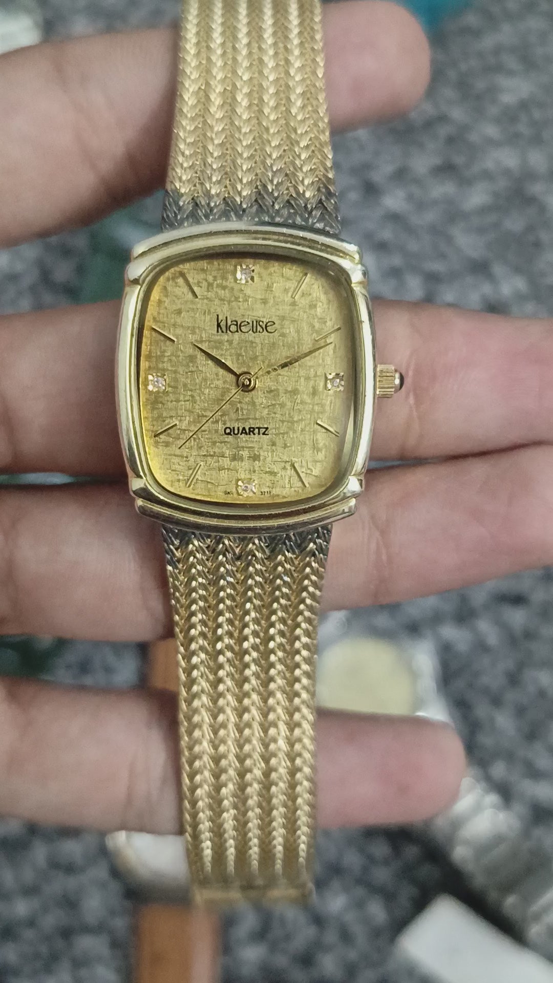 Klause Gold Plated Real Diamonds
