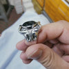 Aqeeq Stone Silver Ring