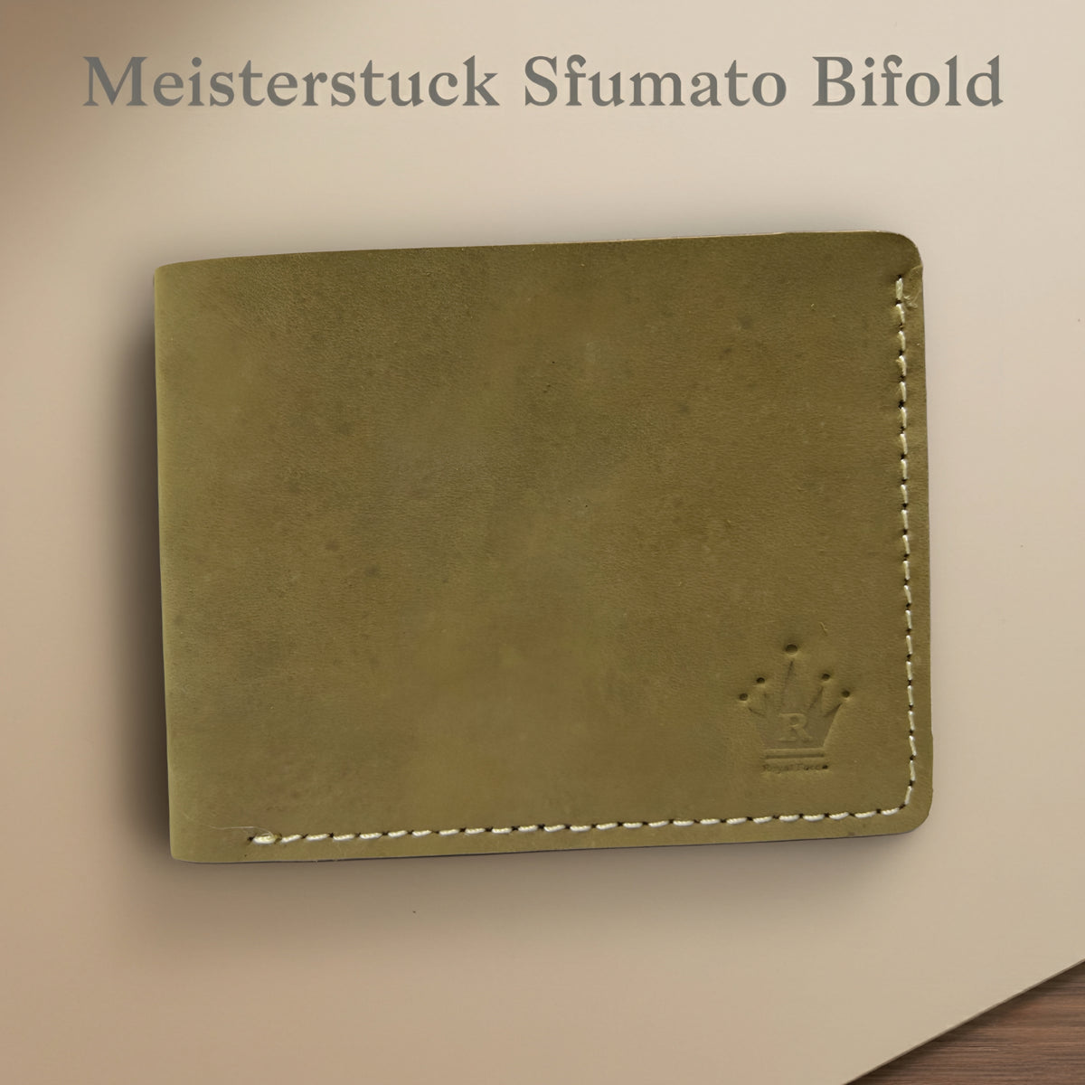 Royal Force Ultra Slim Oil Pull Up Genuine Leather Wallet Vintage Beige With Luxury Gift Box