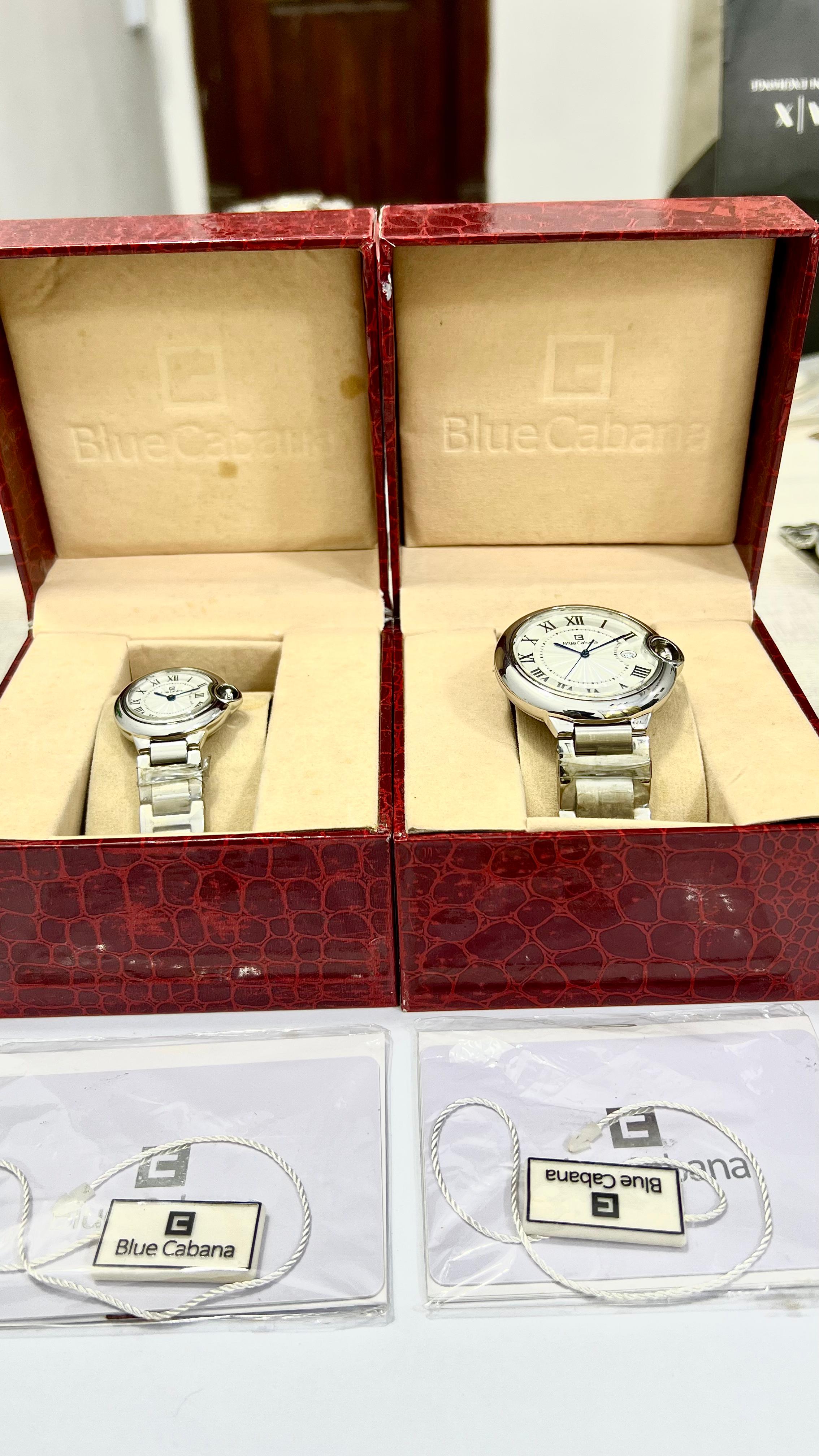 Blue Cabana Couple Watch